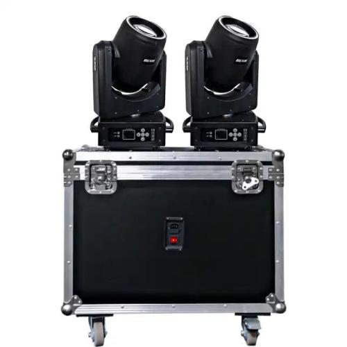 Bundel 2x DJLicht 100W Beam Movinghead Zwart met accu case, Geluidgestuurd, ., Nieuw, Ophalen of Verzenden