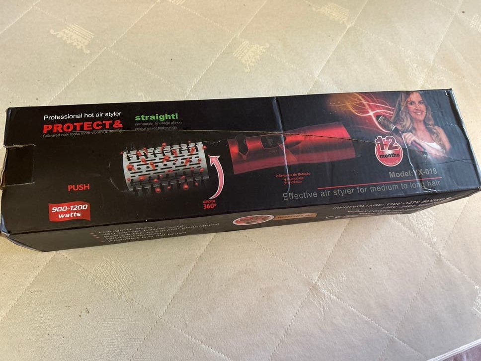 Professionele heteluchtborstel 900-1200W - Nieuw in doos, Verzenden, Nieuw, Haarverzorging, Nvt