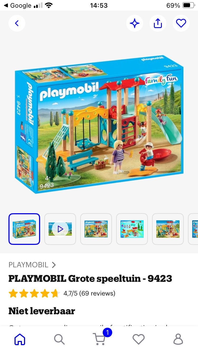 Playmobil speeltuin, Kinderen en Baby's, Ophalen