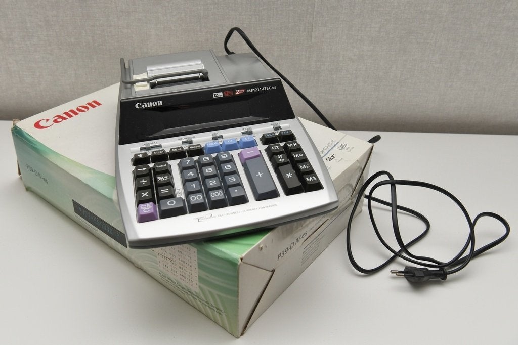 Canon rekenmachine P39-D IV-es printer, Diversen, Ophalen of Verzenden, Zo goed als nieuw