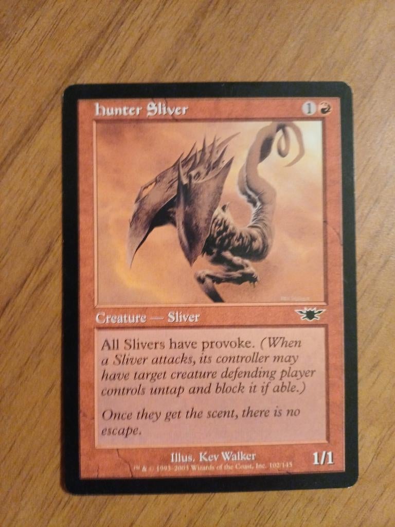Hunter Sliver Magic: The Gathering kaart (2003), Ophalen of Verzenden, Gebruikt, Losse kaart