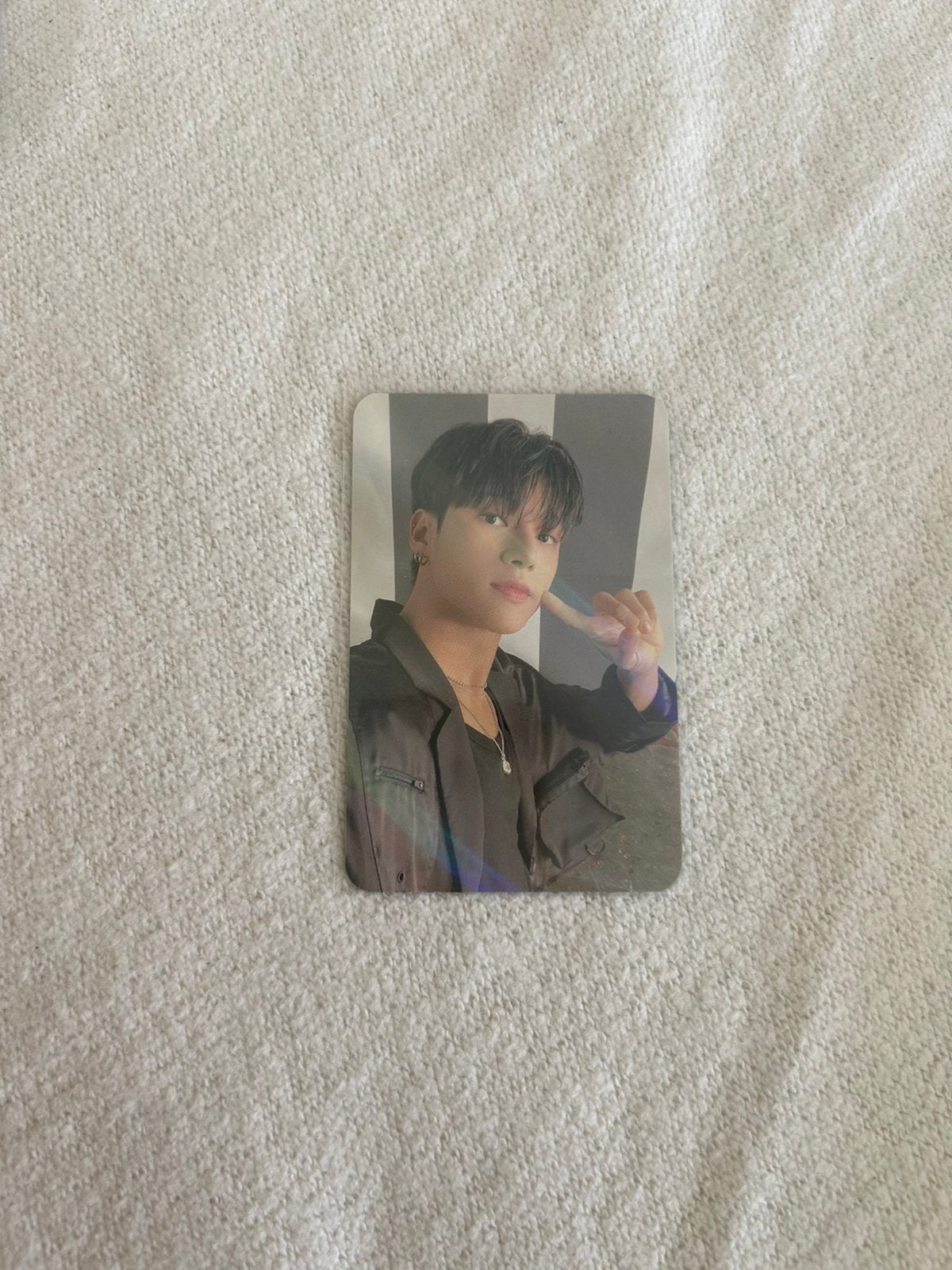 Wooyoung ateez concert photocard, Ophalen of Verzenden, Zo goed als nieuw, Foto of Kaart