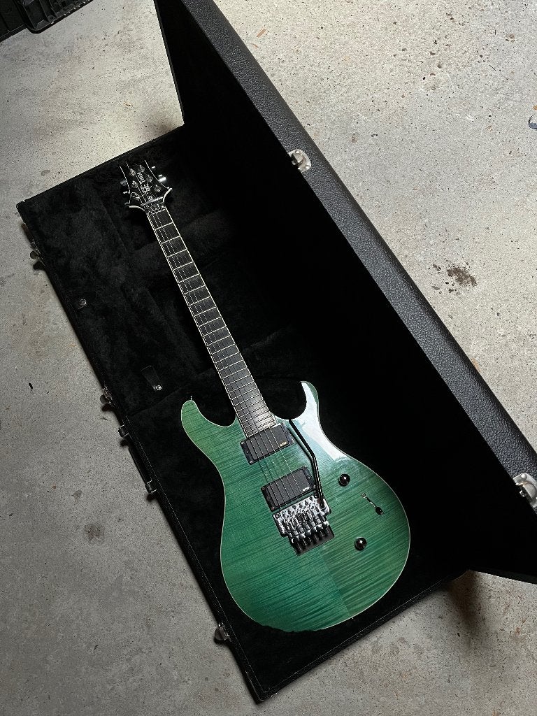 PRS SE TORERO SAPPHIRE GREEN + CASE, Muziek en Instrumenten, Snaarinstrumenten | Gitaren | Elektrisch, Ophalen, Zo goed als nieuw