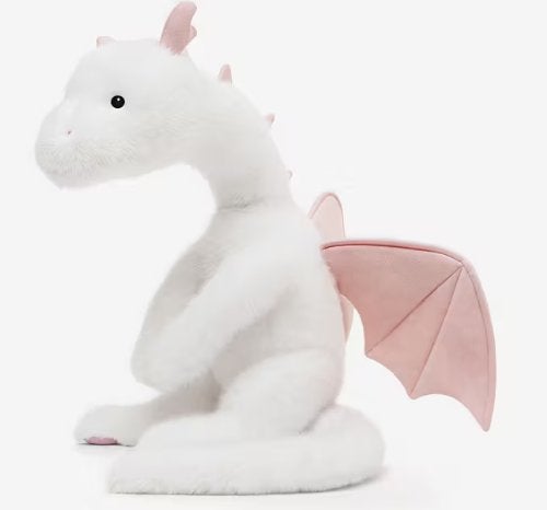Grote knuffel Roze Witte Draak (85cm), Ophalen of Verzenden, Nieuw, Overige typen