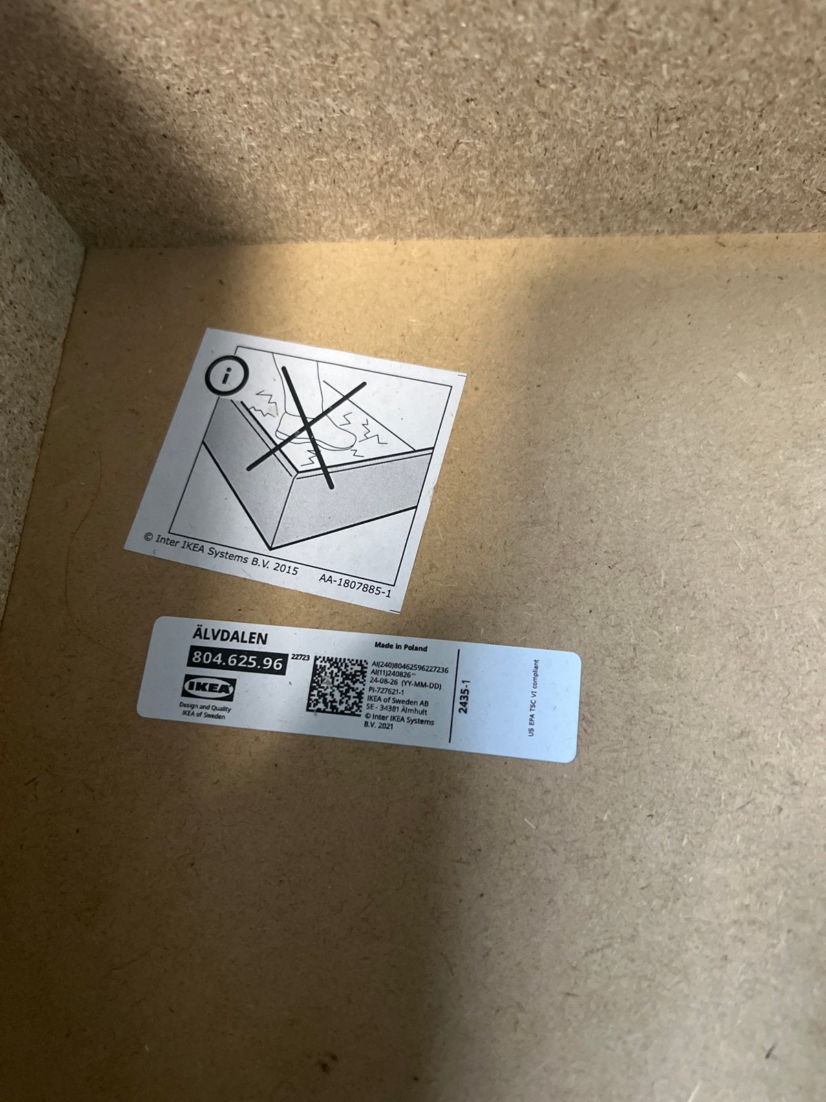 IKEA ÄLVDALEN slaapbank - Zo goed als nieuw, Ophalen, Tweepersoons, Zo goed als nieuw, 80 cm