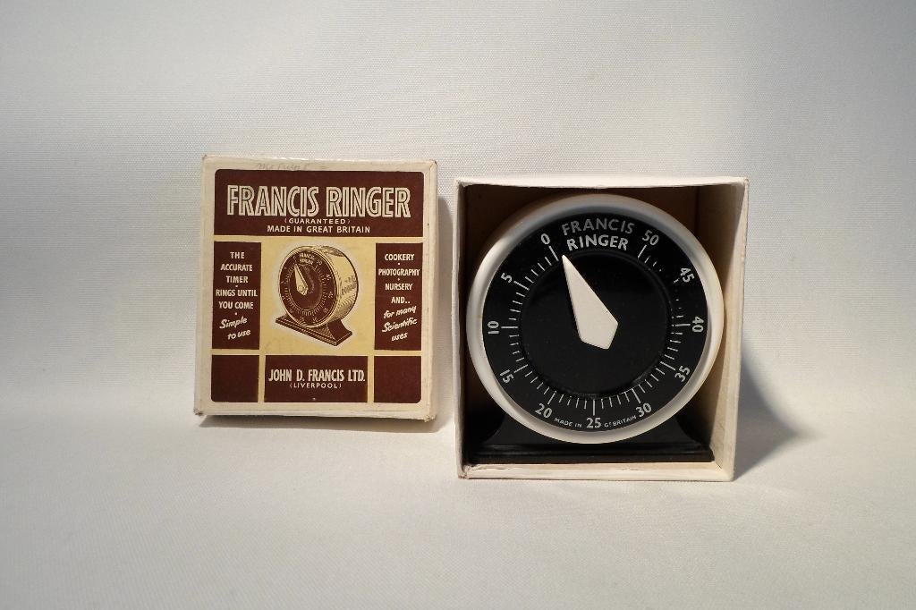 Vintage Francis Ringer Kookwekker, Overige typen, Ophalen of Verzenden, Zo goed als nieuw
