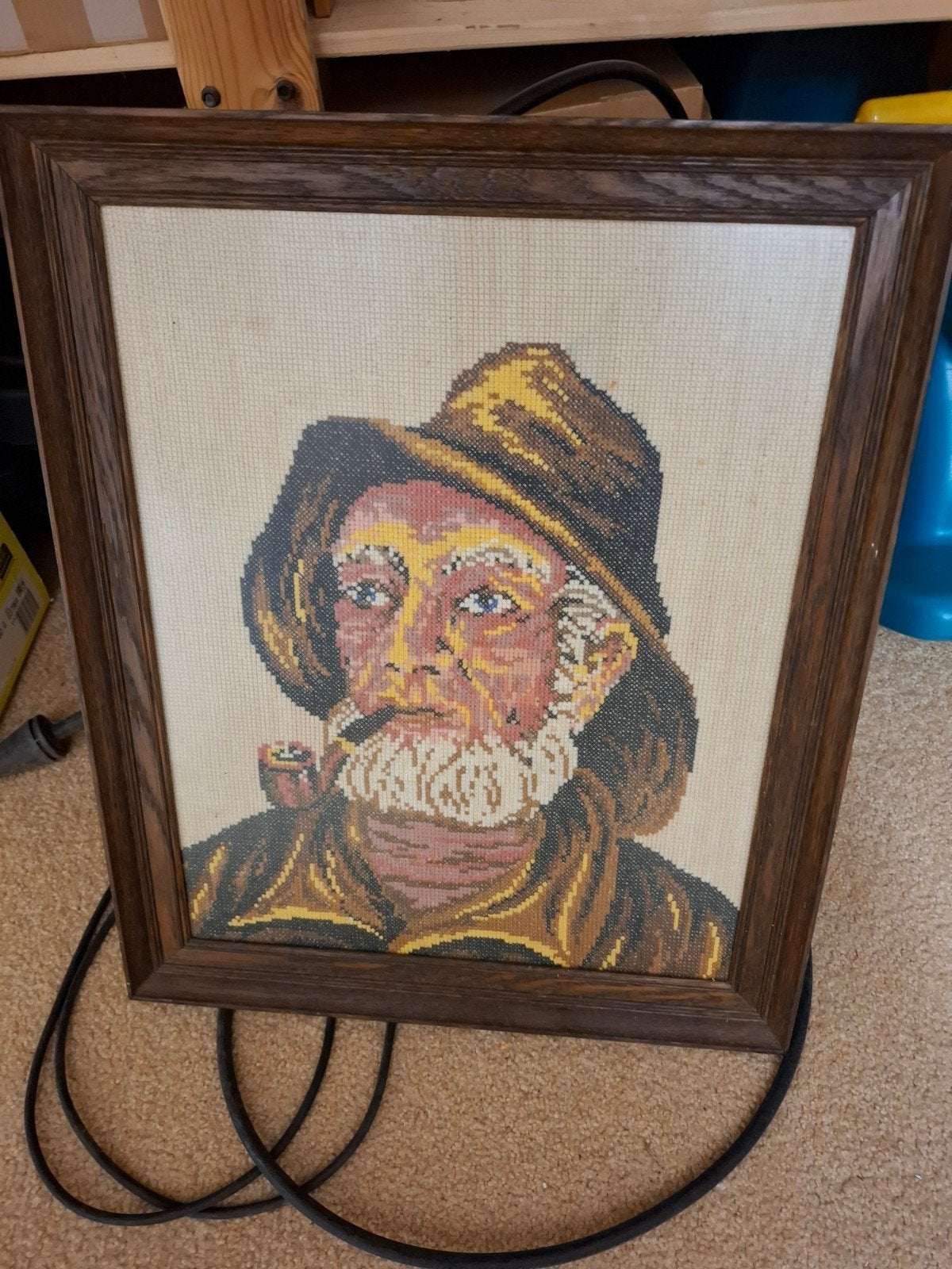 geborduurd schilderij, Ophalen, Zo goed als nieuw, Schilderij