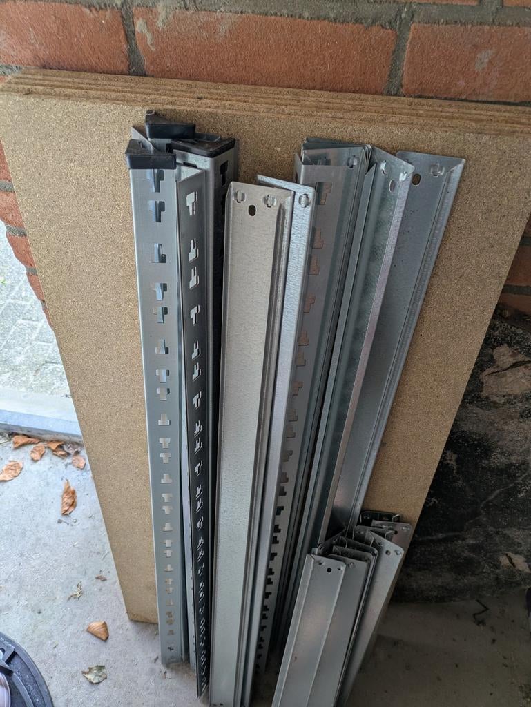 Metalen stellingkast GAMMA - stevig en veelzijdig, Huis en Inrichting, Kasten | Stellingkasten, Gebruikt, Ophalen