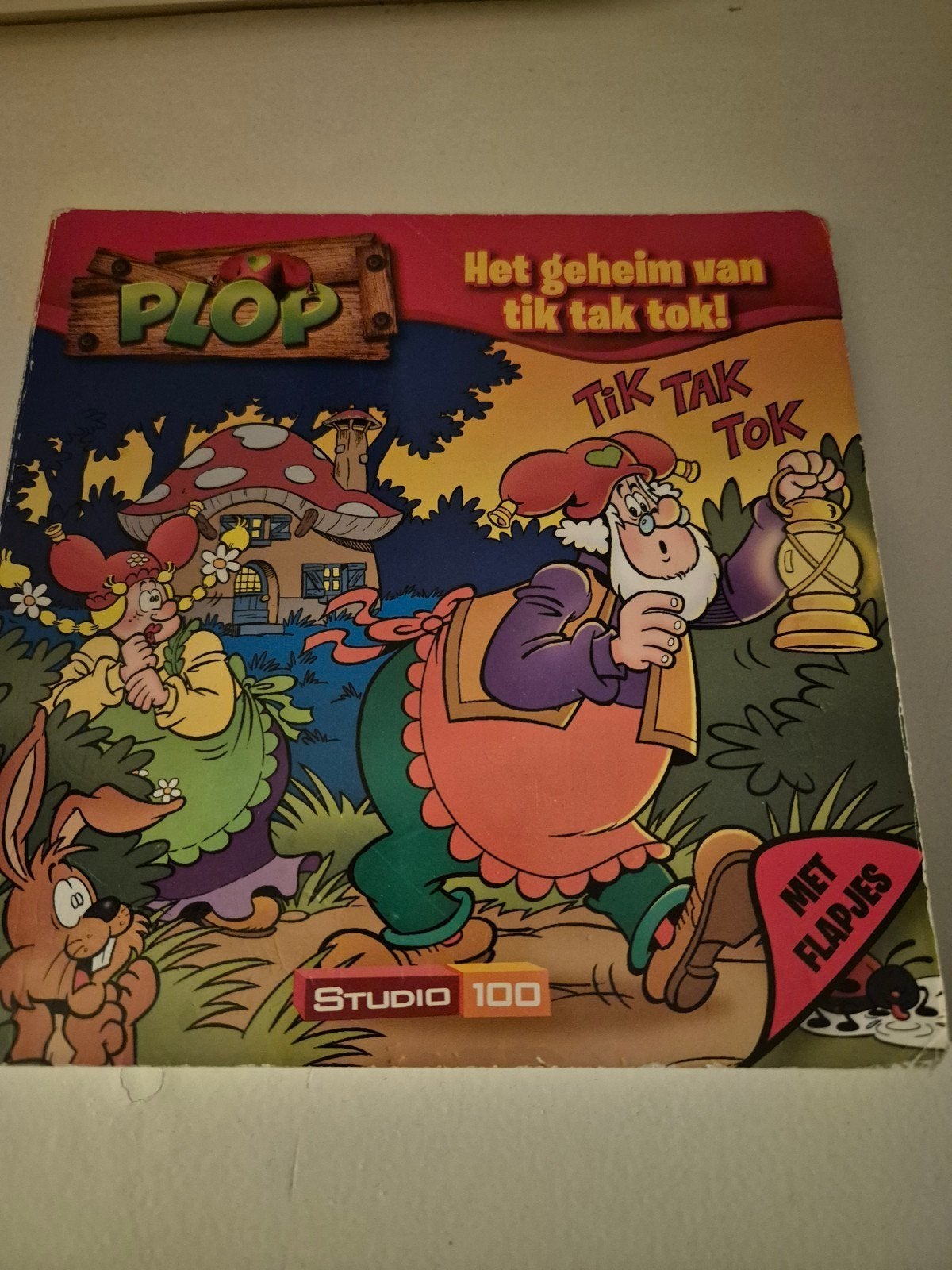 Kabouter Plop: Het geheim van tik tak tok! (met flapjes), Studio 100, Jongen of Meisje, Voorleesboek, Ophalen of Verzenden