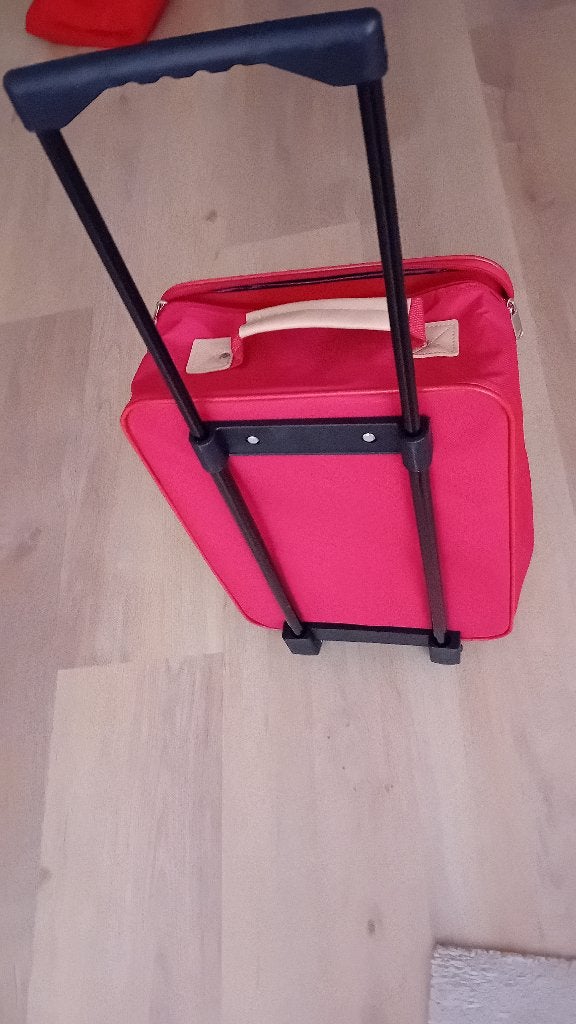 Koffer reis koffer trolly rood, Ophalen of Verzenden, Nieuw, Zacht kunststof, Uitschuifbare handgreep