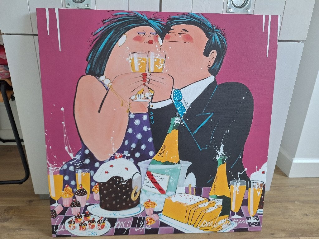 Dikke Dames schilderij, Antiek en Kunst, Ophalen