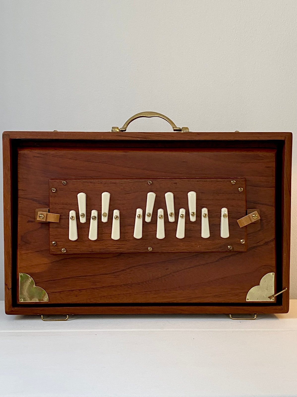 Shruti Box M.K. Sardar Medium + originele tas, Muziek en Instrumenten, Blaasinstrumenten | Overige, Ophalen, Zo goed als nieuw