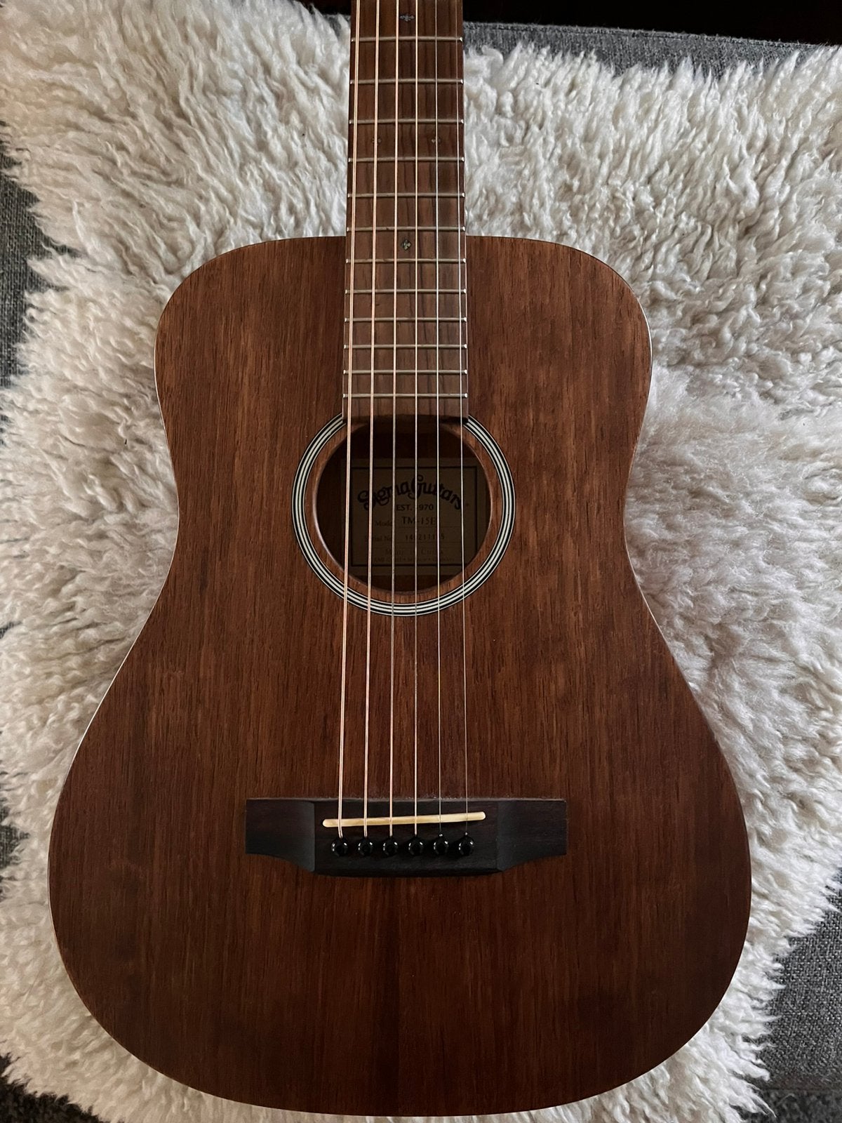 Sigma TM-15E, Ophalen of Verzenden, Gebruikt, Western- of Steelstringgitaar