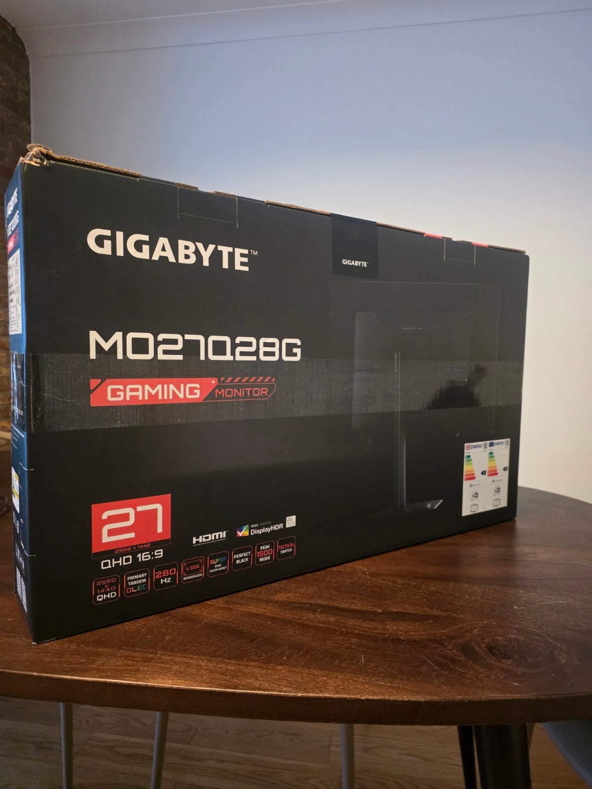 GIGABYTE 280HZ OLED - MO27Q28G, Computers en Software, Monitoren, Nieuw, Overige typen, Quad HD (2K), 201 Hz of meer