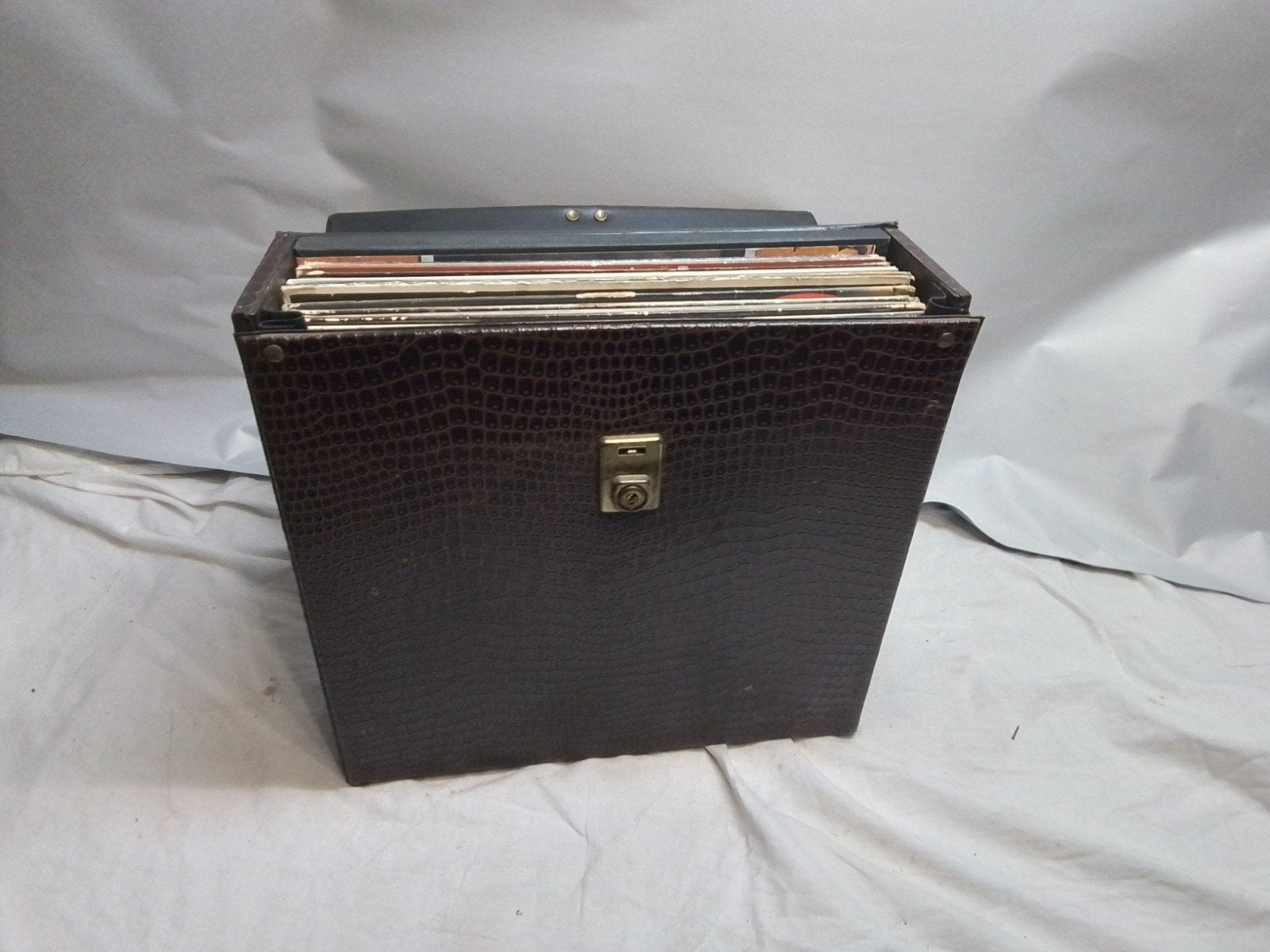 Grote collectie LP's met diverse genres en opbergbox, LP, Gebruikt, Pop, Ophalen of Verzenden