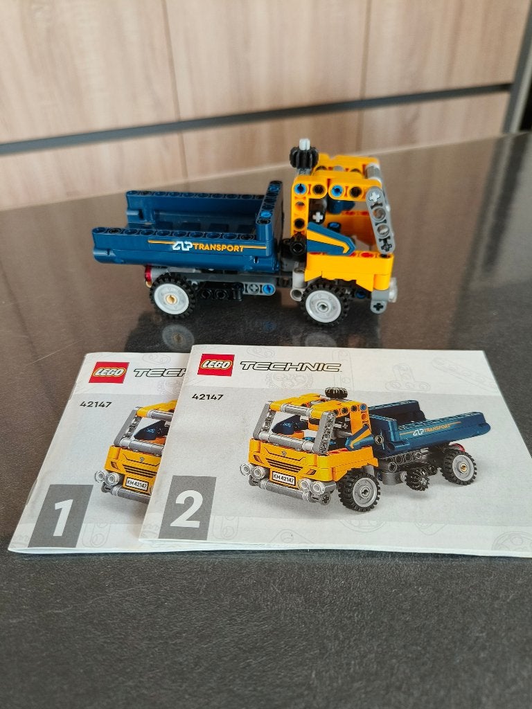 Lego technic vrachtwagen kipper, Ophalen