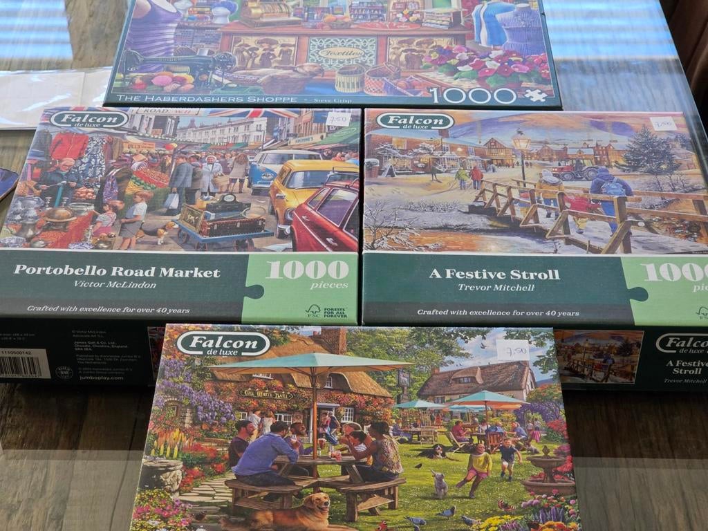 Legpuzzels 1000 stukjes, Hobby en Vrije tijd, Denksport en Puzzels, Ophalen of Verzenden, 500 t/m 1500 stukjes, Zo goed als nieuw