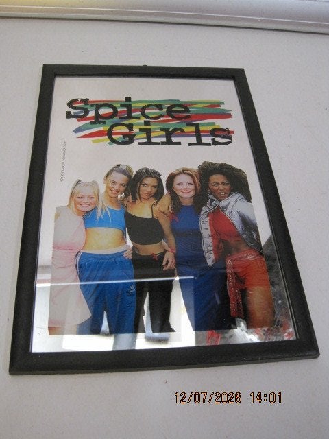 spice girls spiegel 22/32 cm (397), Ophalen of Verzenden, Gebruikt, Gebruiksvoorwerp