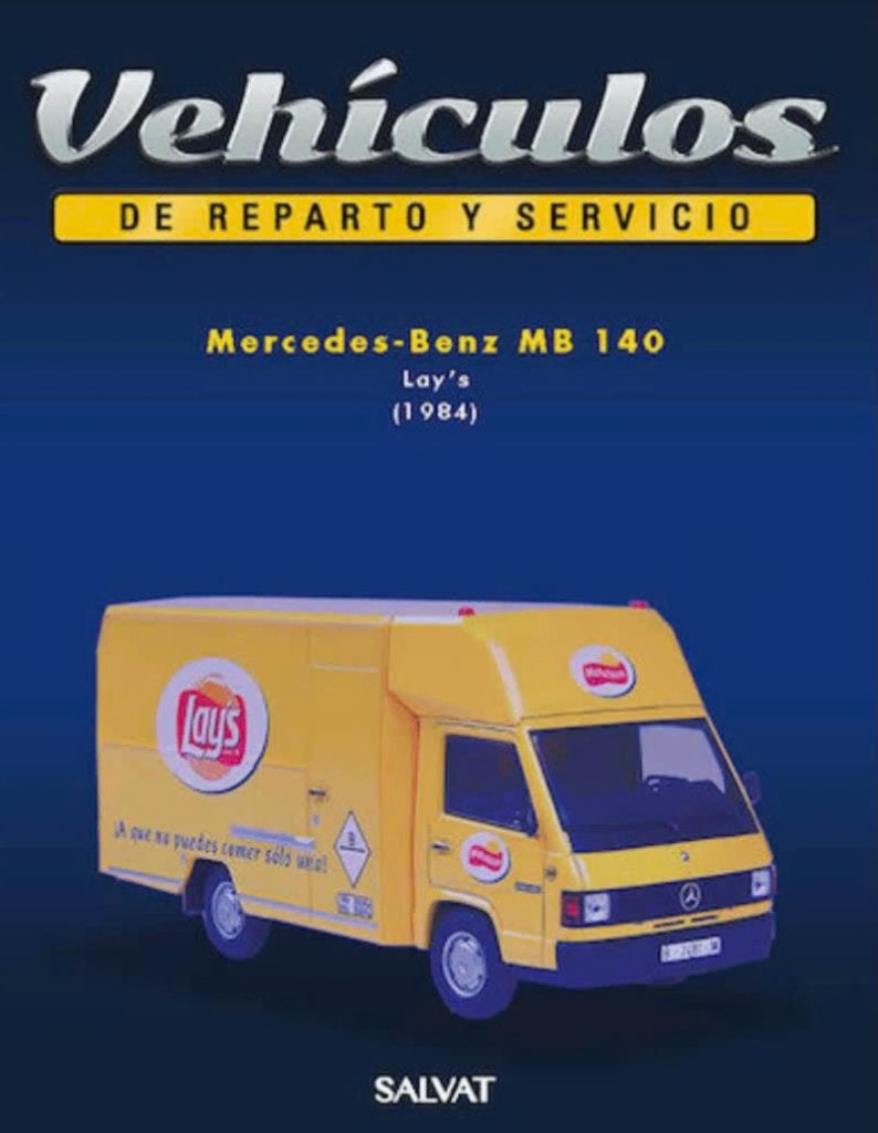 Mercedes Benz 140 '84 Lay's Chips 1/43 reparto / servicio 15, Verzenden, Nieuw, Bus of Vrachtwagen, Overige merken