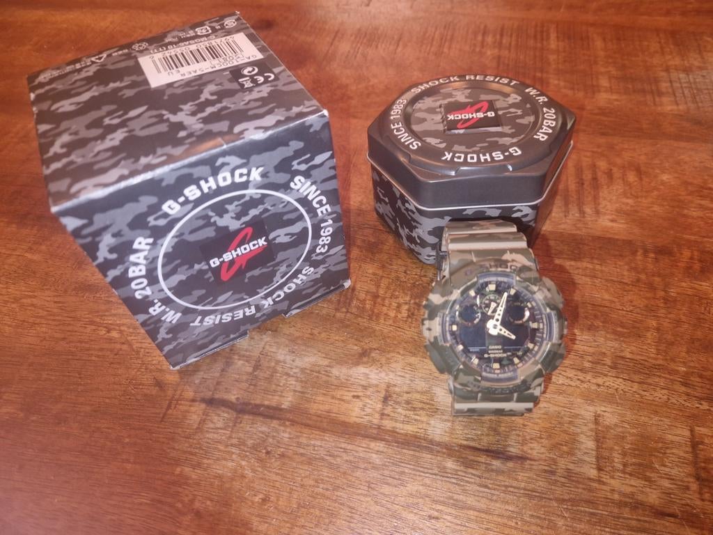 Casio G-Shock GA-100CM-5AER Camouflage Horloge, Ophalen of Verzenden