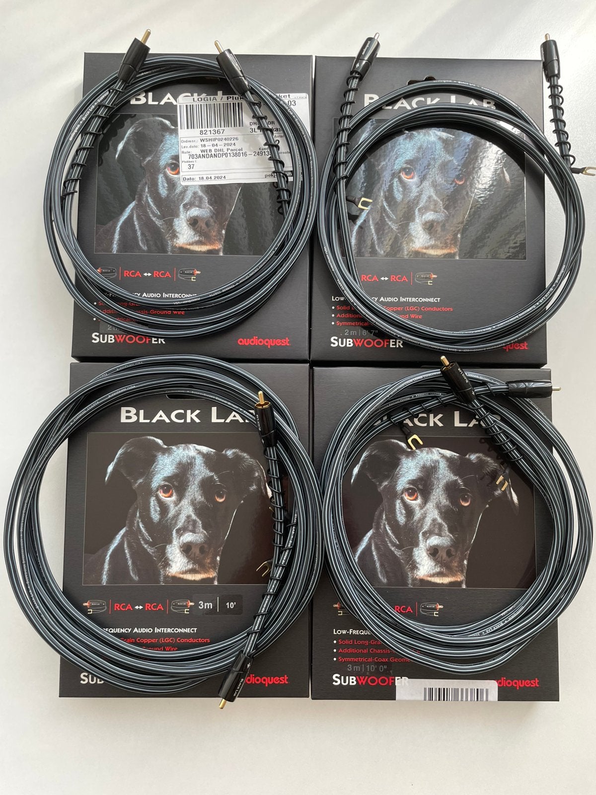 AudioQuest subwooferkabels & Duelund interlinkset, Ophalen, Zo goed als nieuw, 2 tot 5 meter, Overige kabels