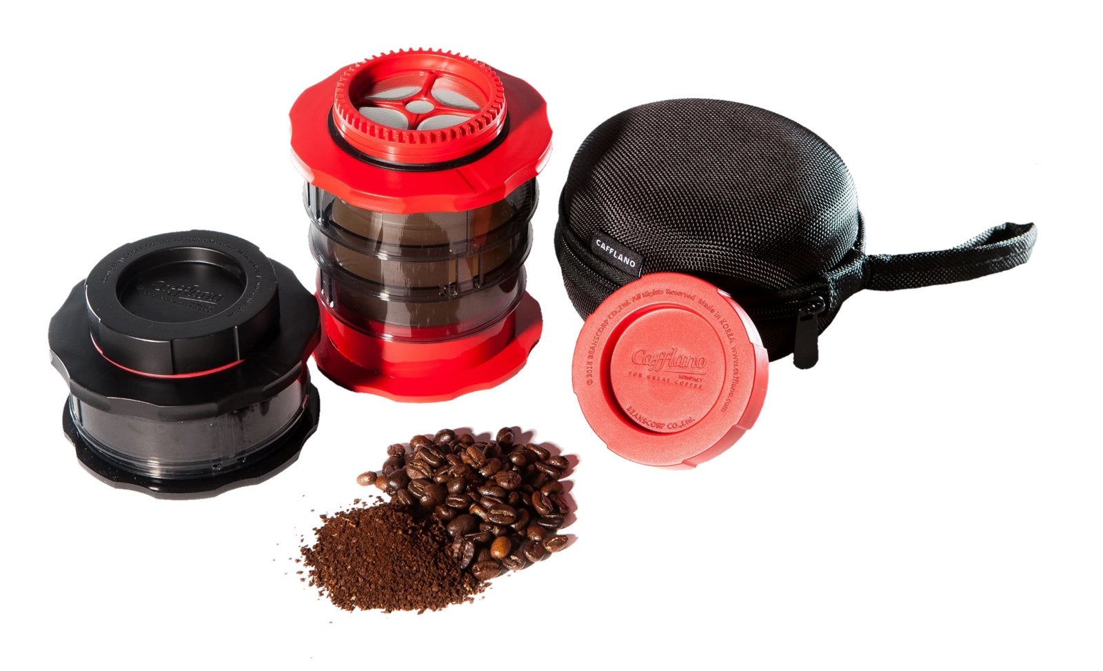 Cafflano Kompact draagbare koffiepers / reis koffiezetter, Witgoed en Apparatuur, Ophalen of Verzenden, Gebruikt, Overige modellen