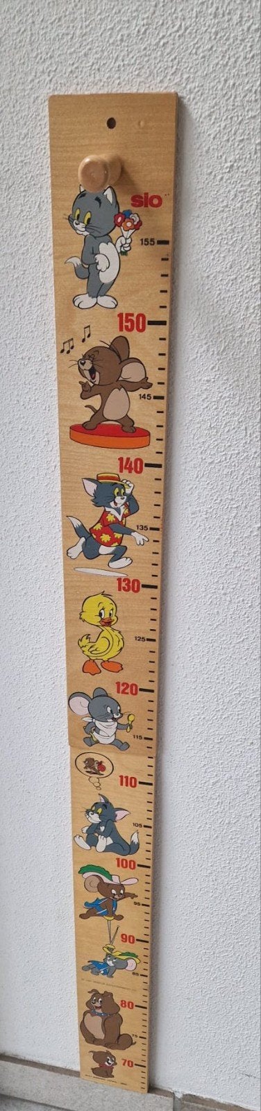 Vintage Disney Groeimeter 1985 Tom & Jerry, Ophalen, Gebruikt, Jongen of Meisje