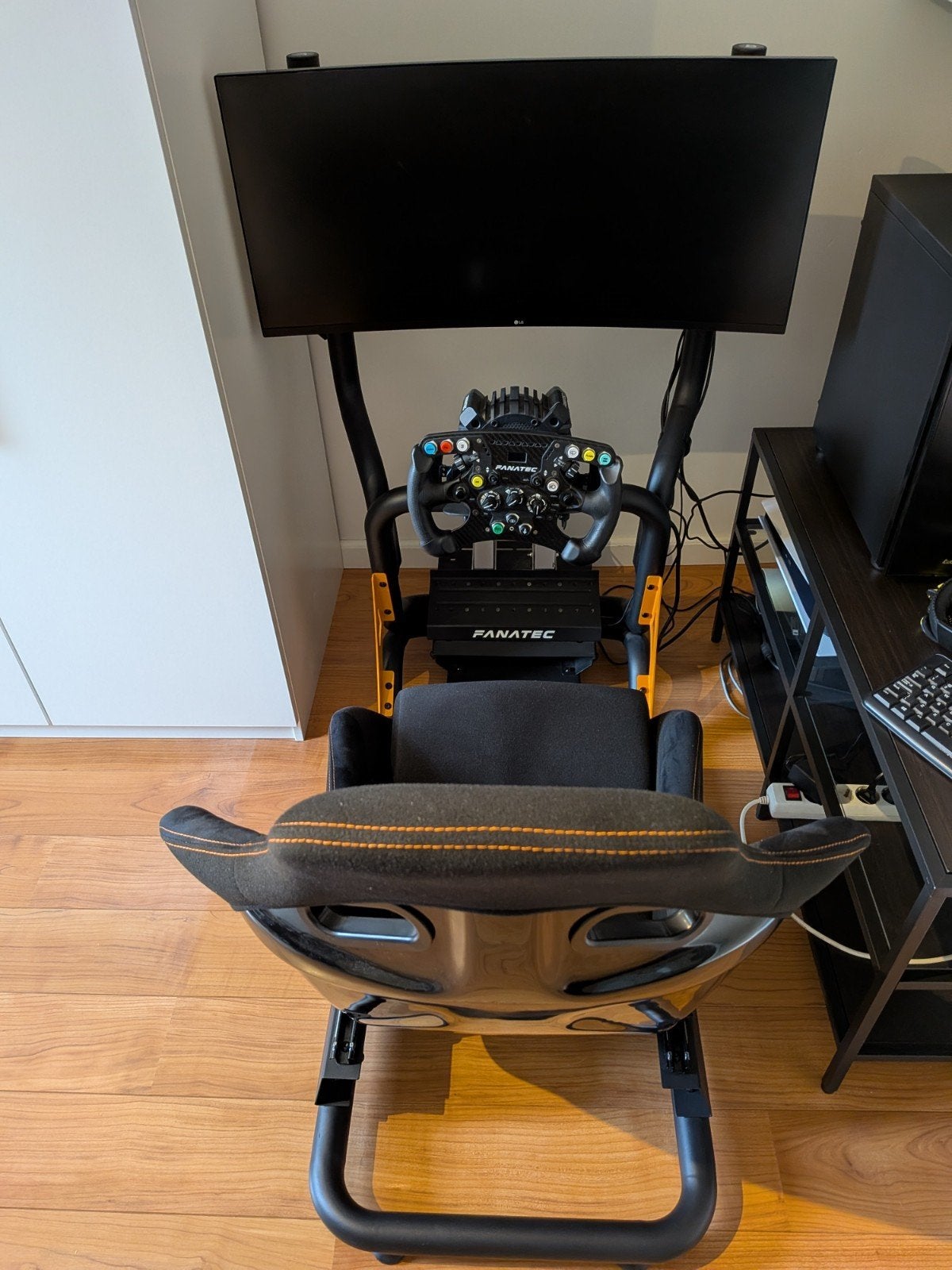 Ready to go sim rig, Fanatec DD Pro 8 Nm, Loadcell, ultrawid, Ophalen, PlayStation, Zo goed als nieuw, Fanatec