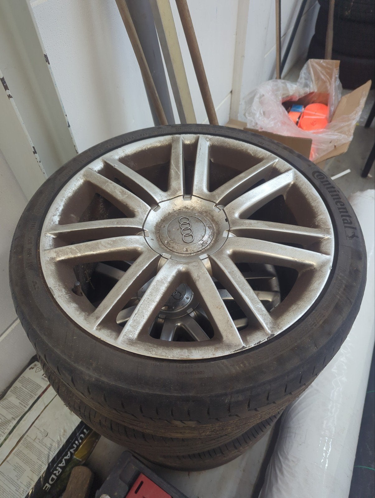 Audi Velgen met Continental Zomerbanden, Ophalen, Gebruikt