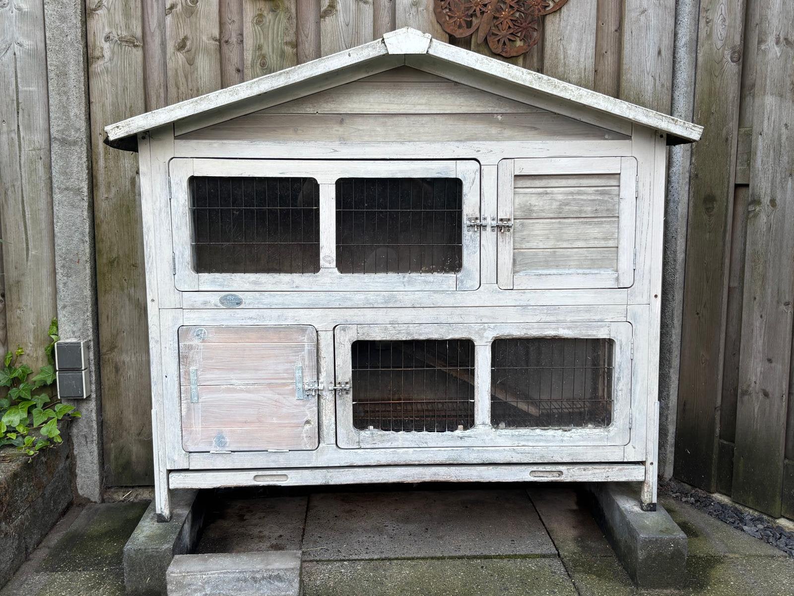 Groot houten konijnenhok, Dieren en Toebehoren, Ophalen, 90 cm of meer, Konijn, Hok