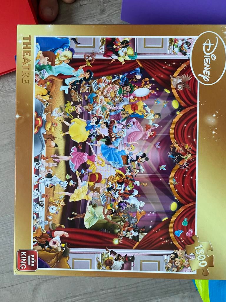 Disney puzzel 1500 stukjes, Ophalen of Verzenden, 500 t/m 1500 stukjes, Zo goed als nieuw