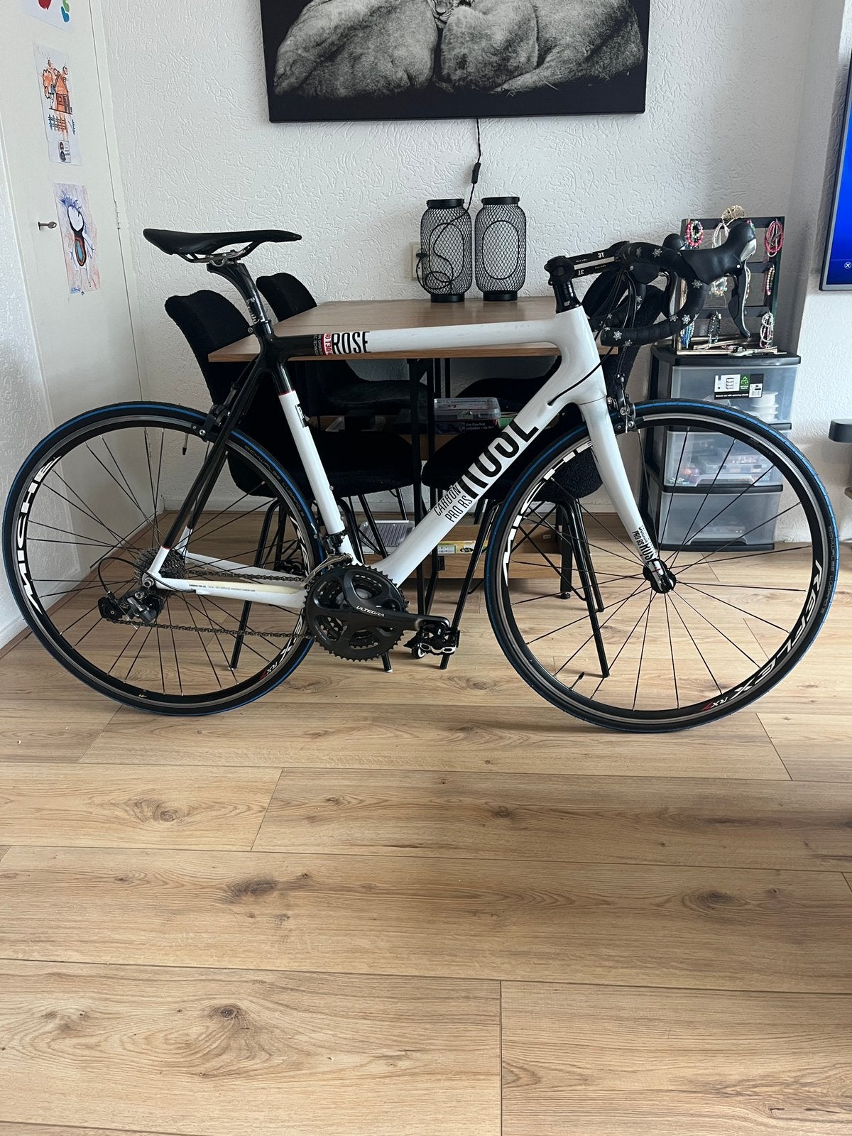 Racefiets Rose Carbon Pro RS 58cm 30 versn. zeer mooie fiets, 28 inch, Carbon, Velgrem, Zo goed als nieuw