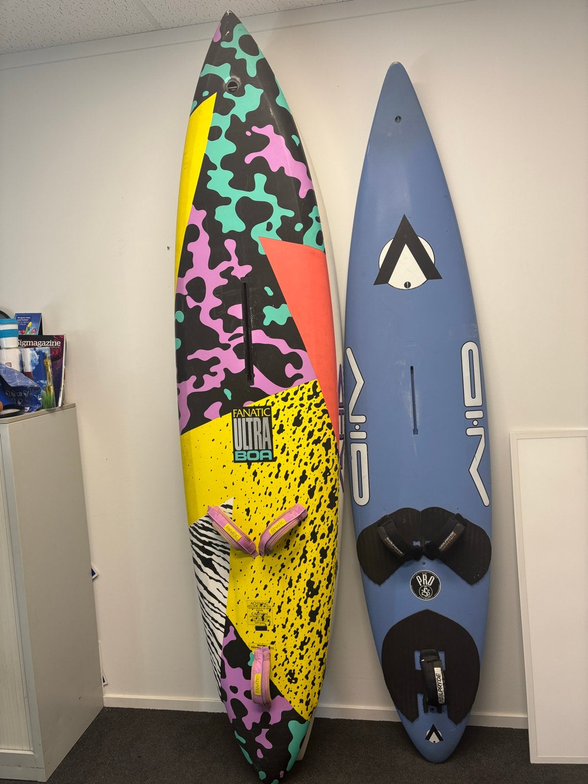 Fanatic Ultra Boa Windsurfplank - Iconisch jaren '80 design, Watersport en Boten, Ophalen, Met voetbanden, 250 tot 300 cm, Gebruikt