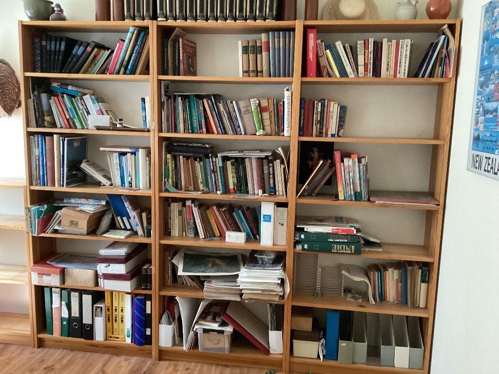 Grenen boekenkasten, Ophalen, Met plank(en), 50 tot 100 cm, Zo goed als nieuw