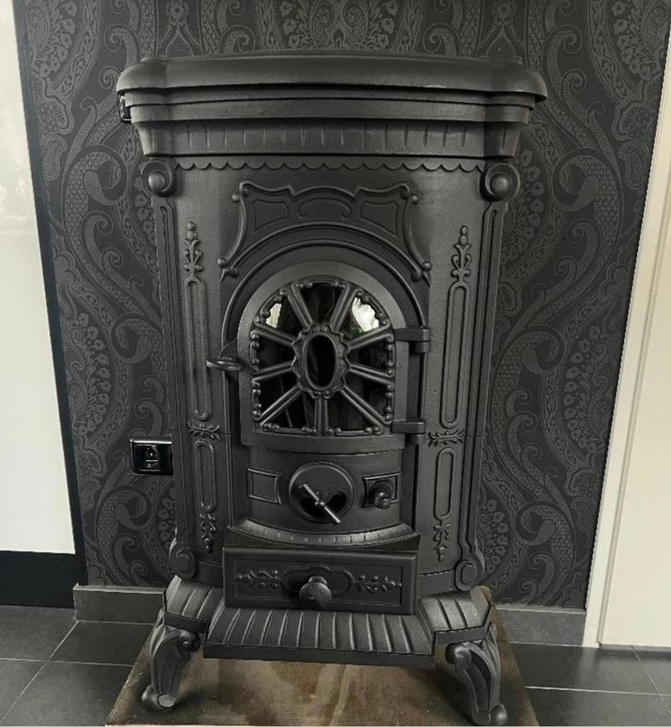 Thermocet Dauphin hout/kolenkachel,  10,5 KW, Ophalen, Zo goed als nieuw, Vrijstaande haard, Houthaard