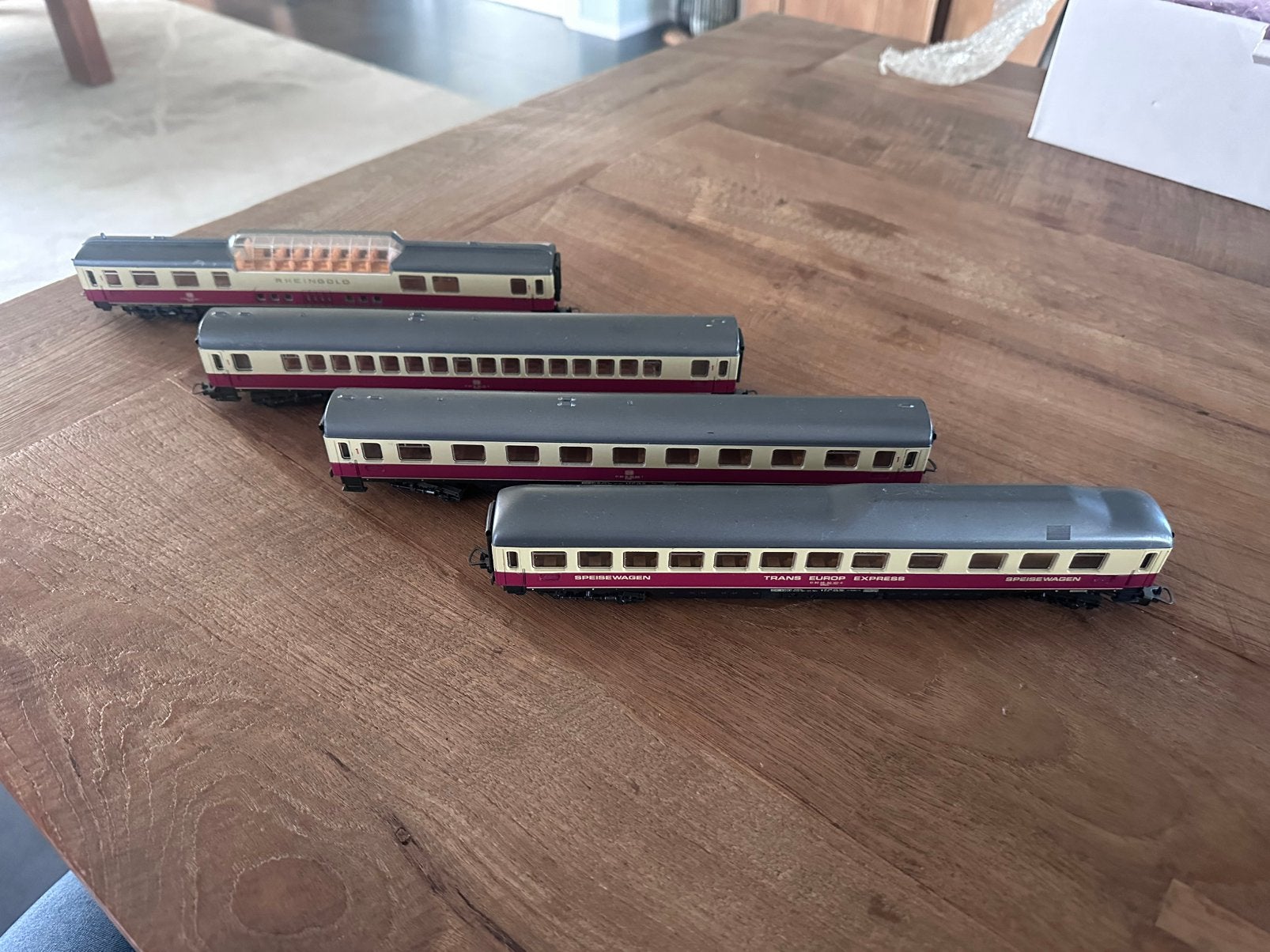 Lima wagons Trans Europ Express, Ophalen, Gelijkstroom, Wagon, Zo goed als nieuw