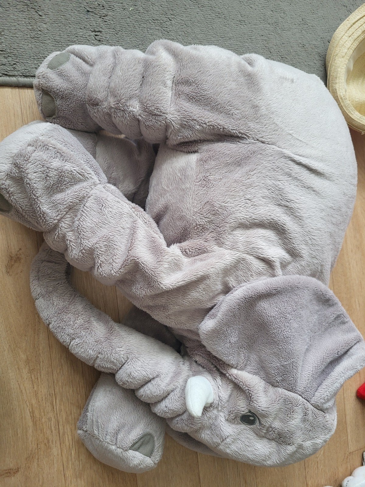 Grote zachte olifant knuffel - grijs, Ophalen, Grijs, Zo goed als nieuw, Middelgroot (20 tot 80 cm)