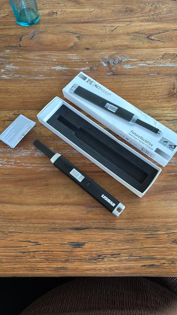 METMAXX FutureTechFire USB Oplaadbare Aansteker, Ophalen of Verzenden, Nieuw, Aansteker