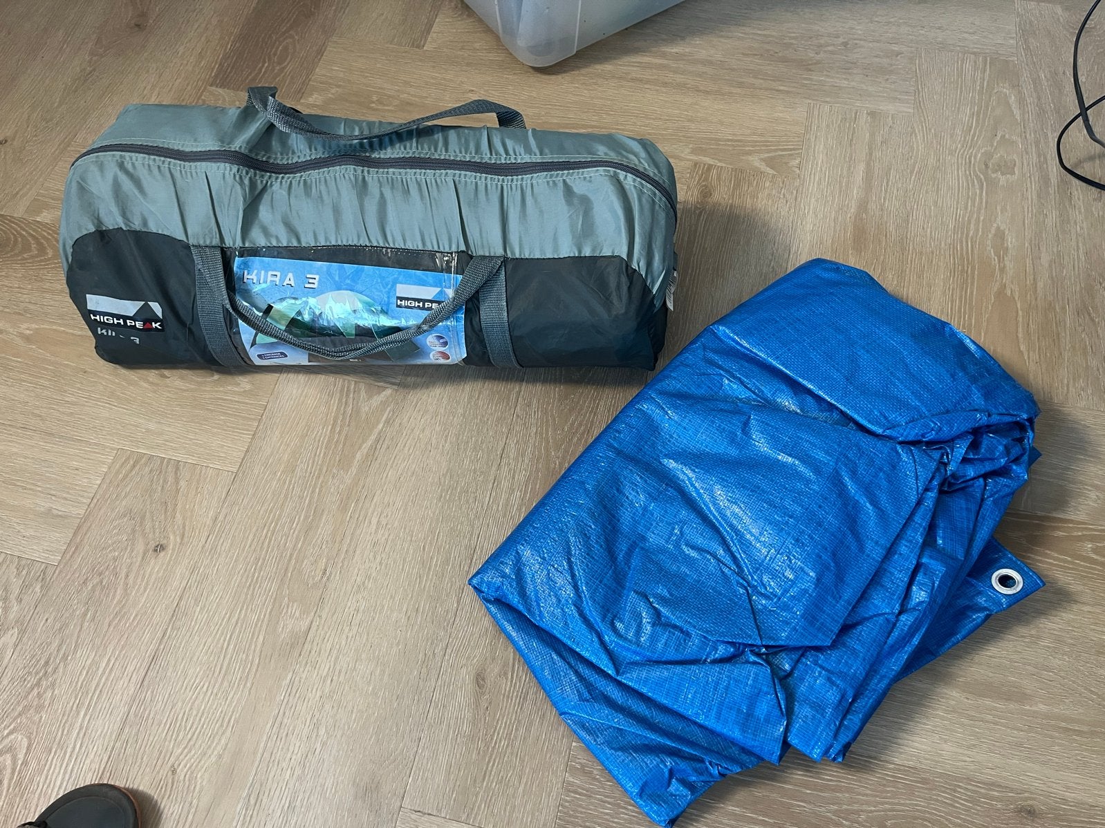 High Peak Kira 3 Tent met Grondzeil, Caravans en Kamperen, Ophalen of Verzenden, Zo goed als nieuw, Tot en met 3