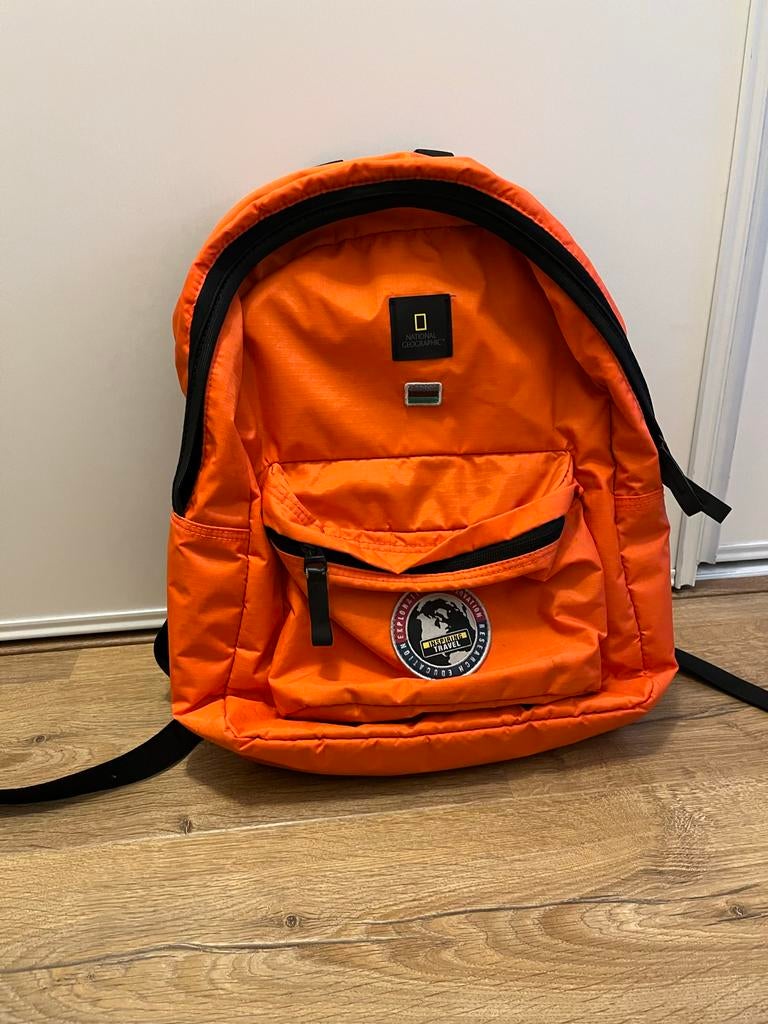 National Geographic rugzak - Oranje, ideaal voor avontuur!, Overige merken, Gebruikt, 25 tot 40 cm, Ophalen of Verzenden