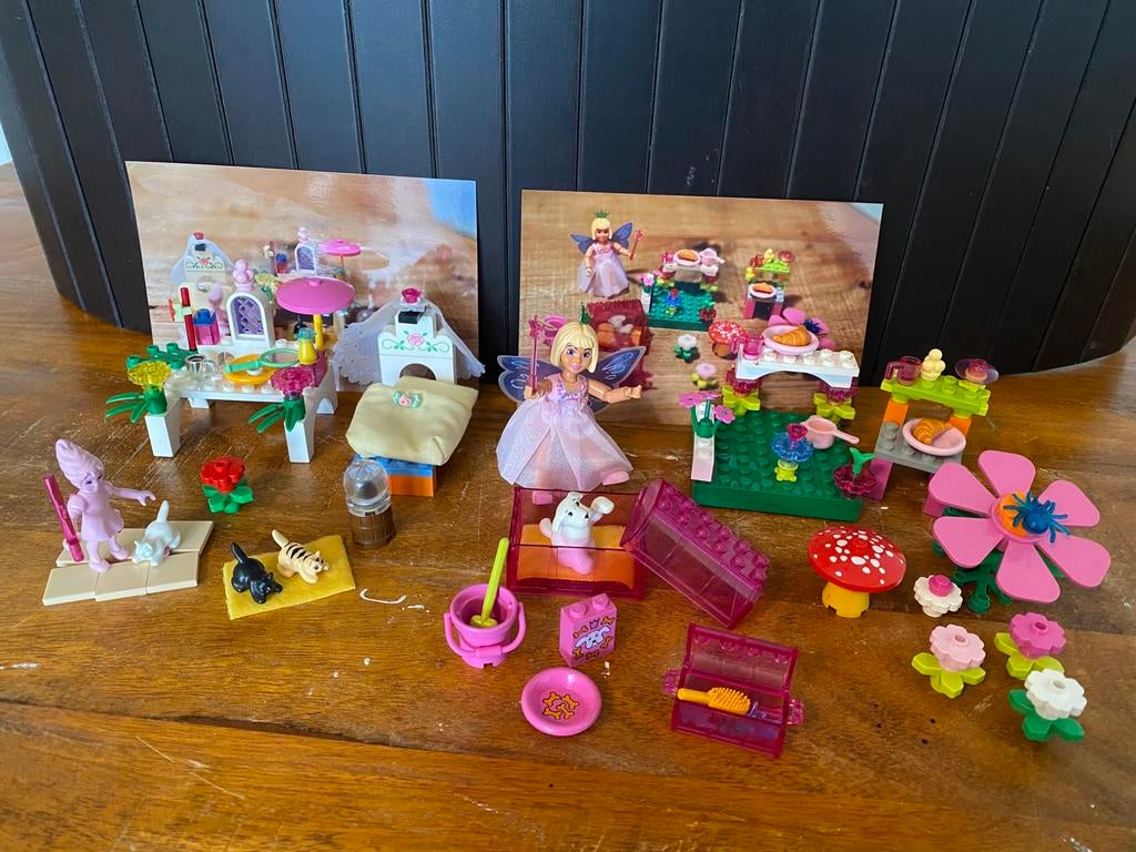 Lego belville fee met hond set + fee met 3 kittens set., Ophalen of Verzenden, Gebruikt