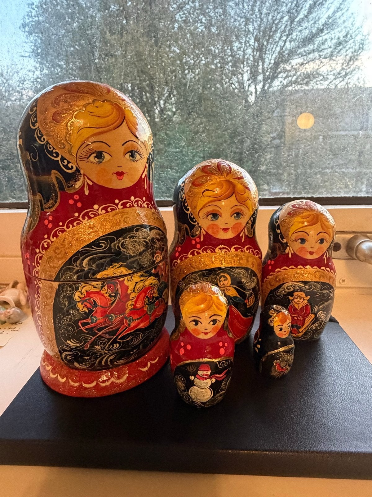 Set van 5 Traditionele Russische Matroesjka Nestpoppen, Verzamelen, Ophalen of Verzenden, Gebruikt