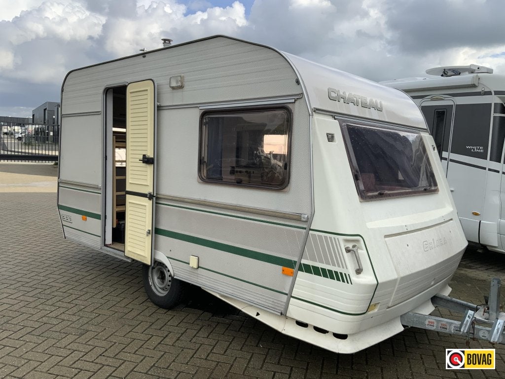 Chateau Chiara 380 TK, Caravans en Kamperen, Dwarsbed, Koelkast, Bedrijf, 500 - 750 kg