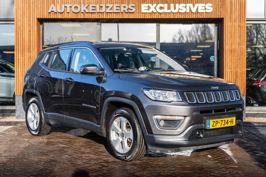 Jeep Compass 1.4 MultiAir Longitude Navi trekhaak NL auto, Voorwielaandrijving, 450 kg, Gebruikt, 4 cilinders