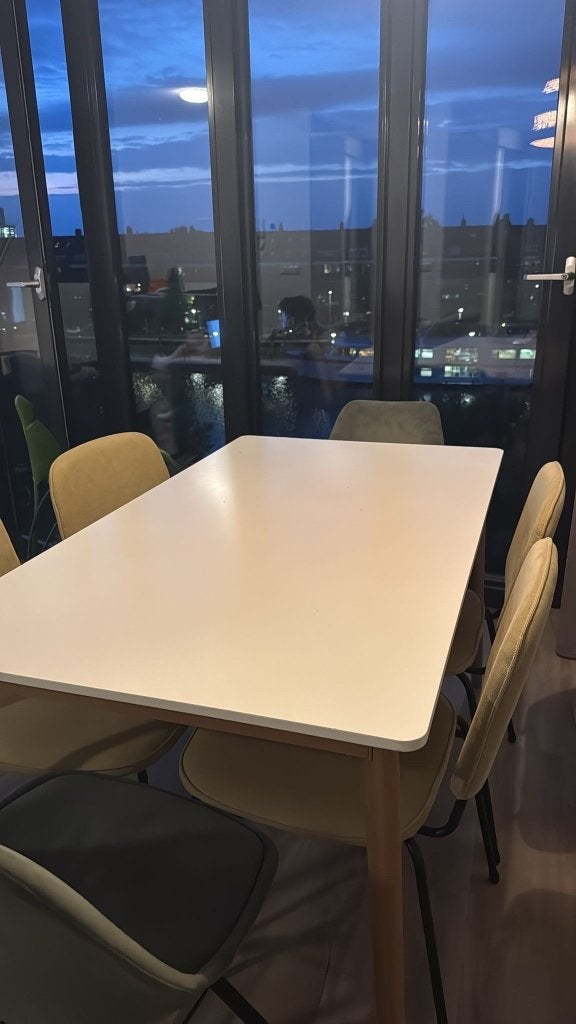 Ikea eettafel fanbyn, Huis en Inrichting, Ophalen, Gebruikt, 100 tot 150 cm, 50 tot 100 cm