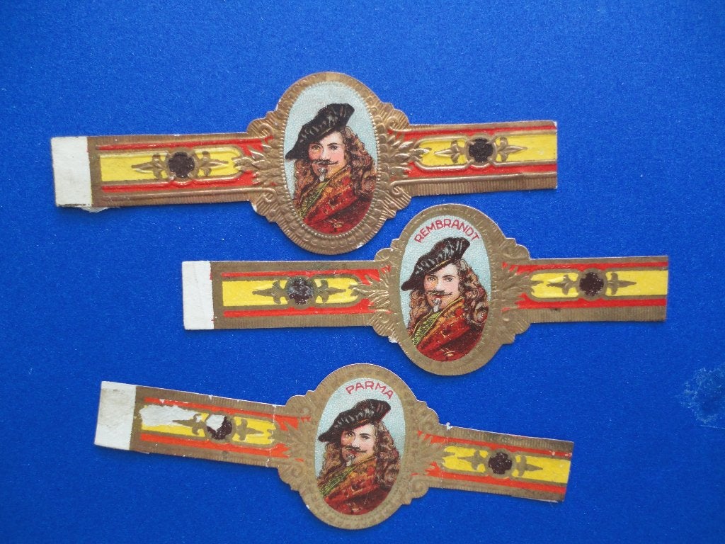 sigarenbandjes 16= 3st, Verzamelen, Rookartikelen, Aanstekers en Luciferdoosjes, Ophalen of Verzenden, Sigarenbandjes