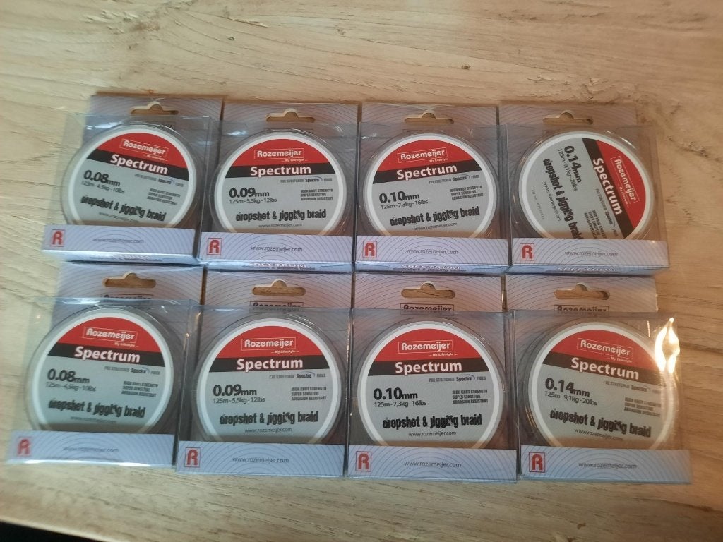 Rozemeijer dropshot & jigging braid 125 mtr, Watersport en Boten, Ophalen of Verzenden, Nieuw, Vislijn