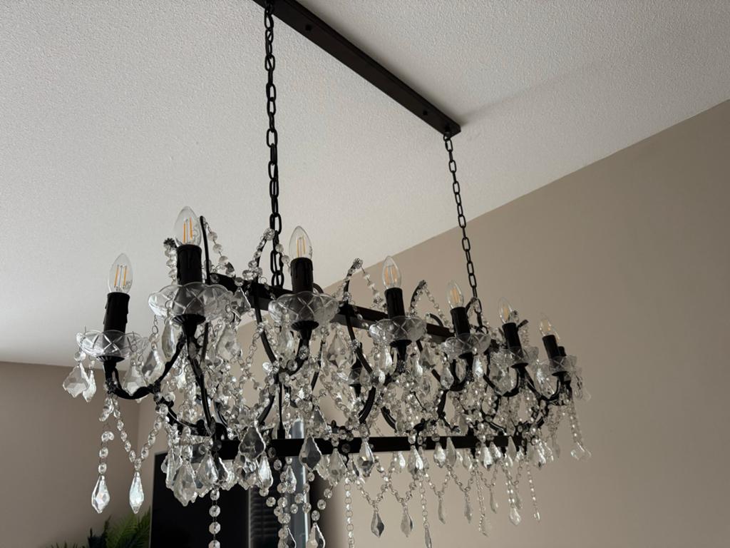 ALS NIEUW! Kare Design Chateau Crystal Rusty Kroonluchter, Ophalen of Verzenden, Zo goed als nieuw, Glas