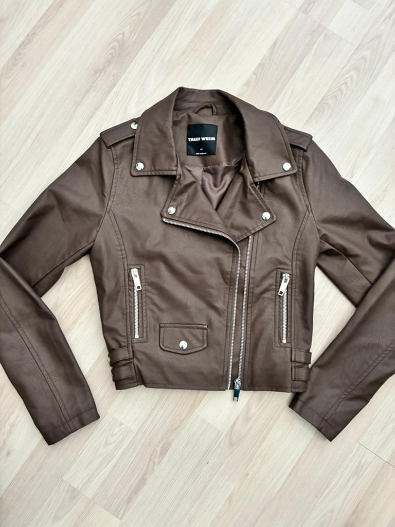Bikerjackje, Ophalen of Verzenden, Nieuw, Maat 34 (XS) of kleiner, Bruin