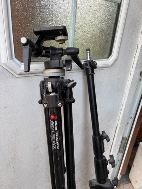 Stevig foto- en lichtstatieven verstelbaar, Ophalen, Gebruikt, Driepoot, Manfrotto